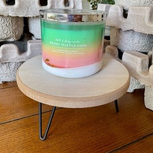 Berry Waffle Cone 3 Wick Candle BBW